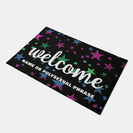 Polyseksuele glittersterren One Love All zijn welk Deurmat (Schuin)