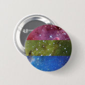 Polyseksuele neusvlaggenpen ronde button 5,7 cm (Voorkant /achterkant)