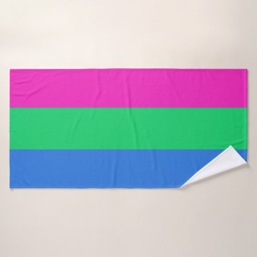 Polyseksuele Pride Vlag Badhanddoek (Badhanddoek)
