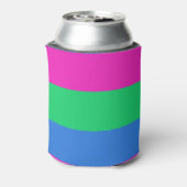 Polyseksuele Pride Vlag Blikjeskoeler (Blikje Achterkant)