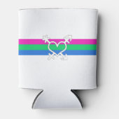 Polyseksuele Pride Vlag Blikjeskoeler (Voorkant)