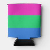 Polyseksuele Pride Vlag Blikjeskoeler (Voorkant)