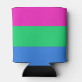 Polyseksuele Pride Vlag Blikjeskoeler (Achterkant)
