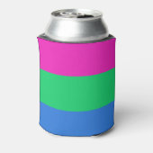 Polyseksuele Pride Vlag Blikjeskoeler (Blikje Achterkant)