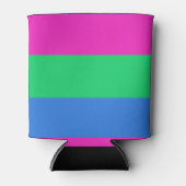 Polyseksuele Pride Vlag Blikjeskoeler (Voorkant)
