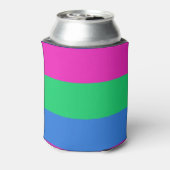Polyseksuele Pride Vlag Blikjeskoeler (Blikje Achterkant)