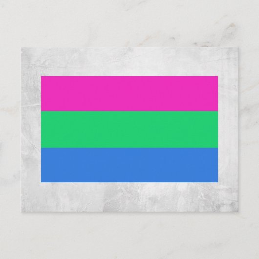 Polyseksuele Pride Vlag Briefkaart (Voorkant)