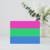 Polyseksuele Pride Vlag Briefkaart (Staand voorkant)