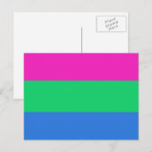 Polyseksuele Pride Vlag Briefkaart (Voorkant / Achterkant)