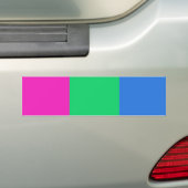 Polyseksuele Pride Vlag Bumpersticker (Op auto)