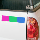 Polyseksuele Pride Vlag Bumpersticker (Op Truck)
