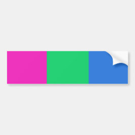 Polyseksuele Pride Vlag Bumpersticker