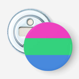 Polyseksuele Pride Vlag Button Flesopener