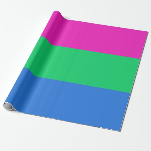 Polyseksuele Pride Vlag Cadeaupapier (Uitgerold)