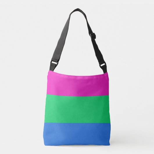 Polyseksuele Pride Vlag Crossbody Tas (Voorkant)
