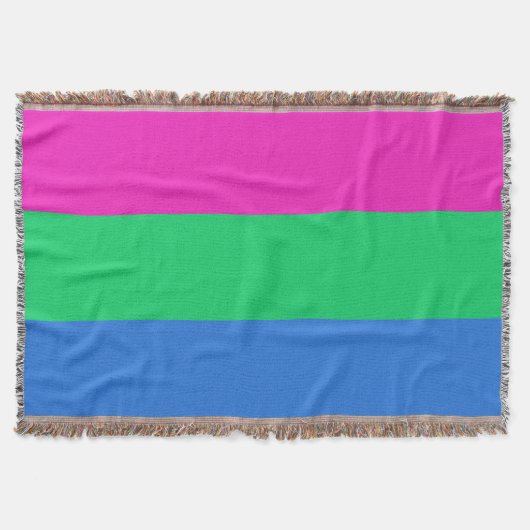 Polyseksuele Pride Vlag Deken (Voorkant)