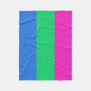 Polyseksuele Pride Vlag Fleece Deken