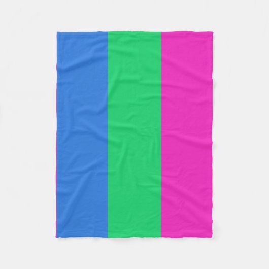 Polyseksuele Pride Vlag Fleece Deken (Voorkant)