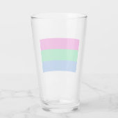 Polyseksuele Pride Vlag Glas (Achterkant)