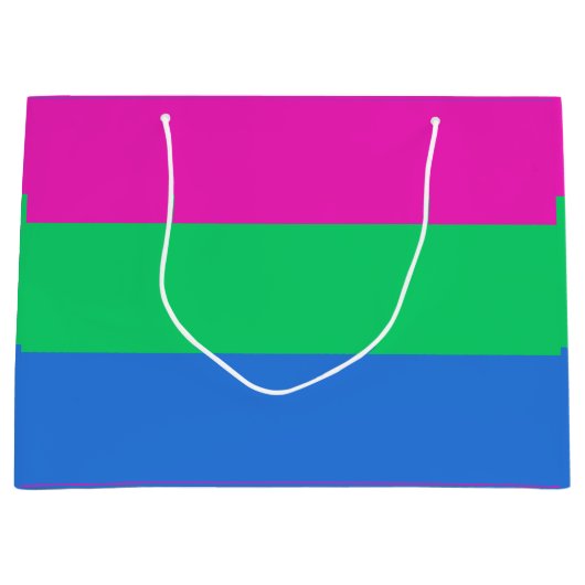 Polyseksuele Pride Vlag Groot Cadeauzakje (Voorkant)