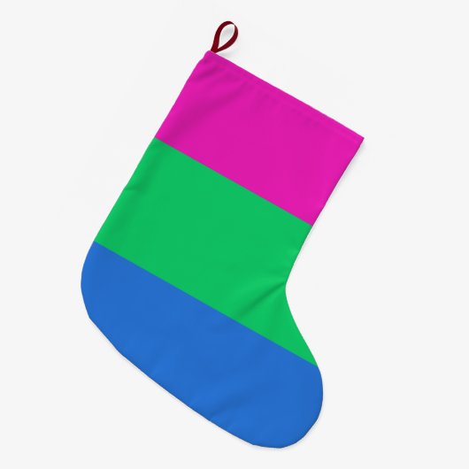 Polyseksuele Pride Vlag Grote Kerstsok (Voorkant (Hangend))