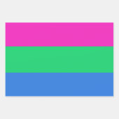 Polyseksuele Pride Vlag Inpakpapier Vel (Voorkant)