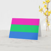 Polyseksuele Pride Vlag Kaart (Gele Bloem)