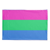Polyseksuele Pride Vlag Kussensloop (Achterkant-Links)
