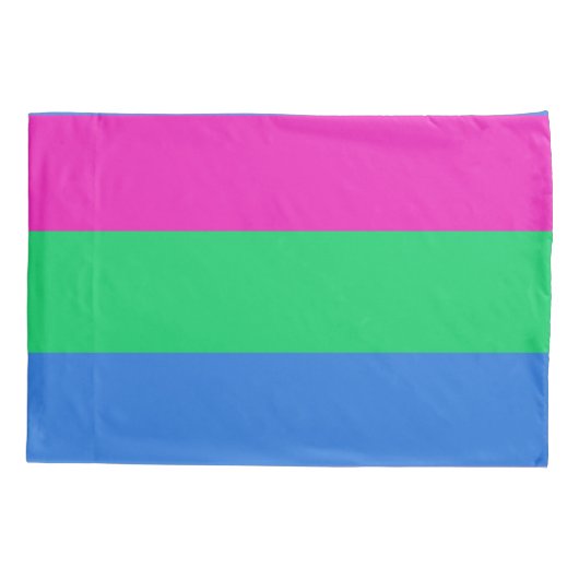 Polyseksuele Pride Vlag Kussensloop (Achterkant-Links)