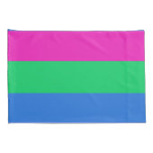 Polyseksuele Pride Vlag Kussensloop (Achterkant-Rechts)