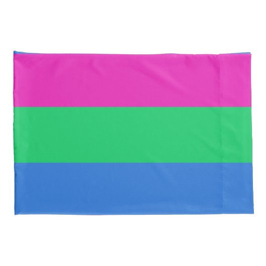 Polyseksuele Pride Vlag Kussensloop (Achterkant-Rechts)