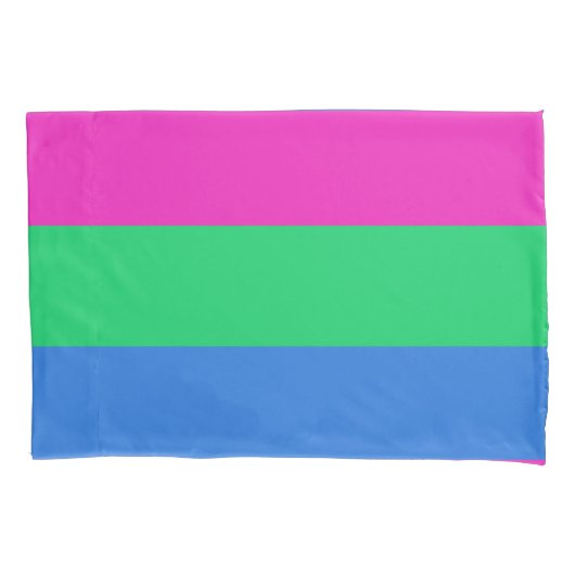 Polyseksuele Pride Vlag Kussensloop (Voorkant-Links)