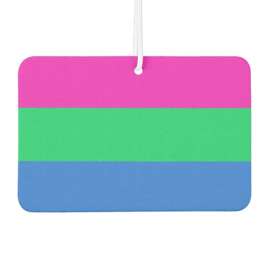 Polyseksuele Pride Vlag Luchtverfrisser (Voorkant)