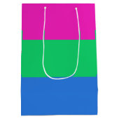 Polyseksuele Pride Vlag Medium Cadeauzakje (Achterkant)