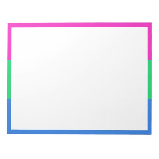 Polyseksuele Pride Vlag Notitieblok (Voorkant)
