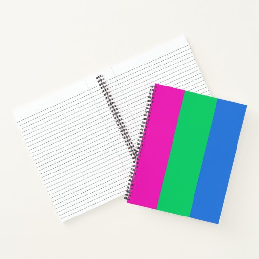 Polyseksuele Pride Vlag Notitieboek (Binnen)