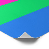 Polyseksuele Pride Vlag Poster (Hoek)