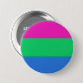 Polyseksuele Pride Vlag Ronde Button 7,6 Cm (Voorkant /achterkant)