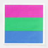 Polyseksuele Pride Vlag Servet (Voorkant)