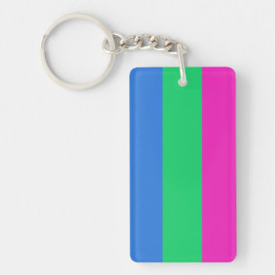 Polyseksuele Pride Vlag Sleutelhanger