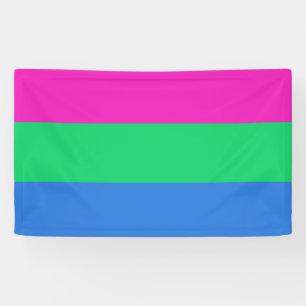 Polyseksuele Pride Vlag Spandoek
