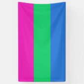 Polyseksuele Pride Vlag Spandoek (Verticaal)
