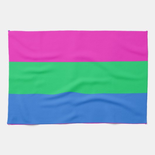 Polyseksuele Pride Vlag Theedoek (Horizontaal)