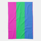 Polyseksuele Pride Vlag Theedoek (Verticaal)