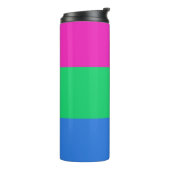 Polyseksuele Pride Vlag Thermosbeker (Gedraaid links)