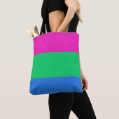 Polyseksuele Pride Vlag Tote Bag (Dichtbij)
