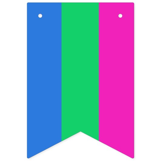 Polyseksuele Pride Vlag Vlaggetjes (Tweede vlag)