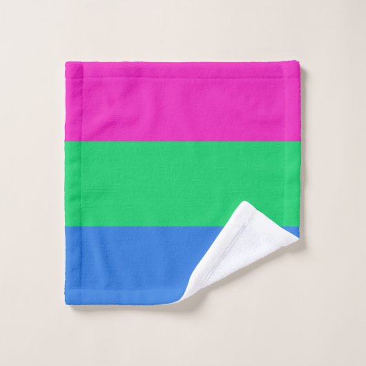 Polyseksuele Pride Vlag Washandje (Wasdoekje)