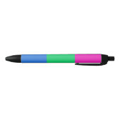 Polyseksuele Pride Vlag Zwarte Inkt Pen (Bodem)