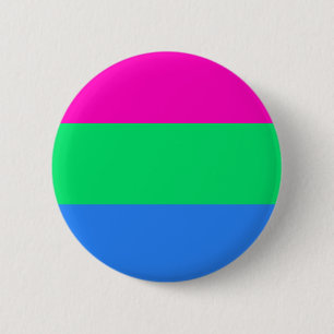 Polyseksuele pridevlag ronde button 5,7 cm